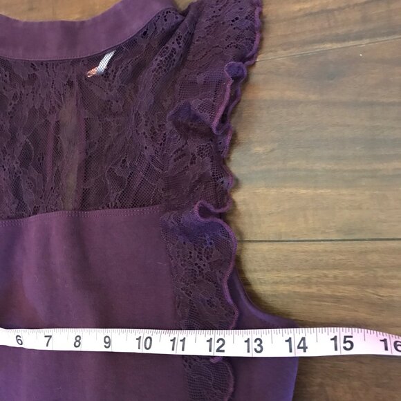 Free People Beaumont Muse Lace Detail Women's Mini Bodycon Dress Size S Purple - Picture 12 of 13